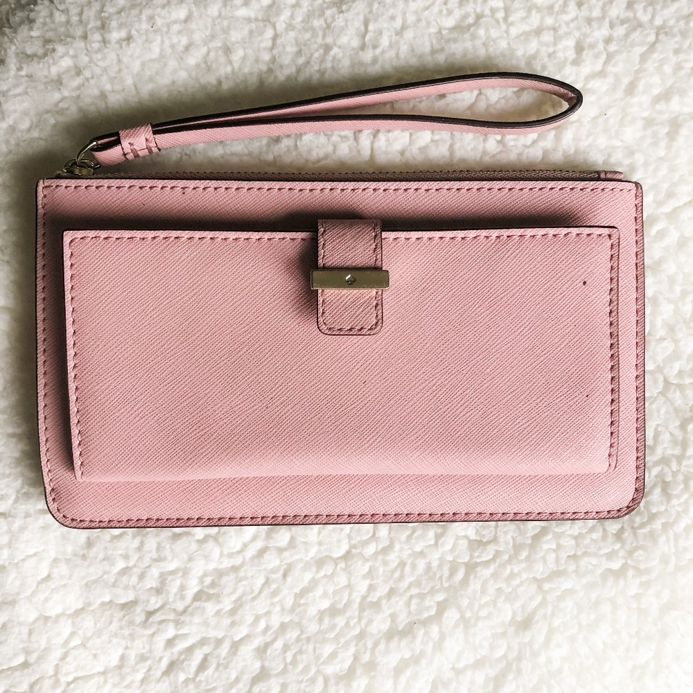 kate spade Pink Leather Wristlet